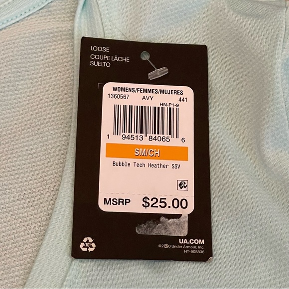 NWT Womens Under Armour Dri Fit Short Sleeve T Shirt small - Picture 6 of 9